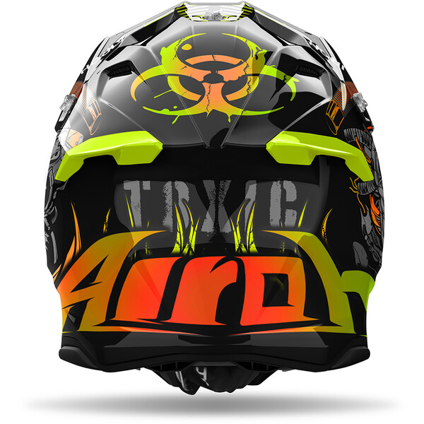 Airoh - Casque Twist 3 Toxic Noir / Orange / Jaune / Brillant
