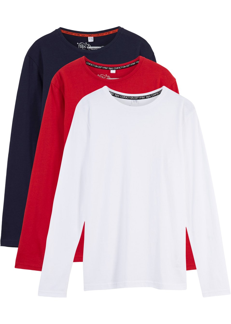 Lot de 3 T-shirts manches longues garçon