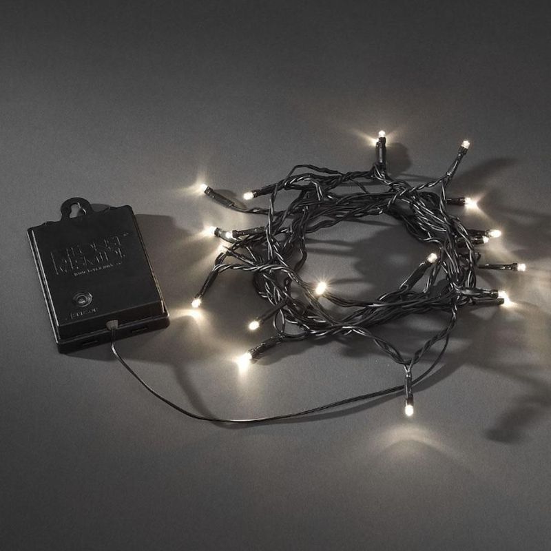 Kerstverlichting - Lichtsnoer - Zwart - Kunststof - 80 LED Lampjes - 8,4 Meter
