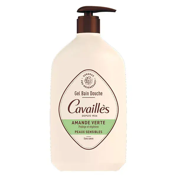 Gel de Banho Extra-Rico Rogé Cavaillès com Amêndoa Verde 1L