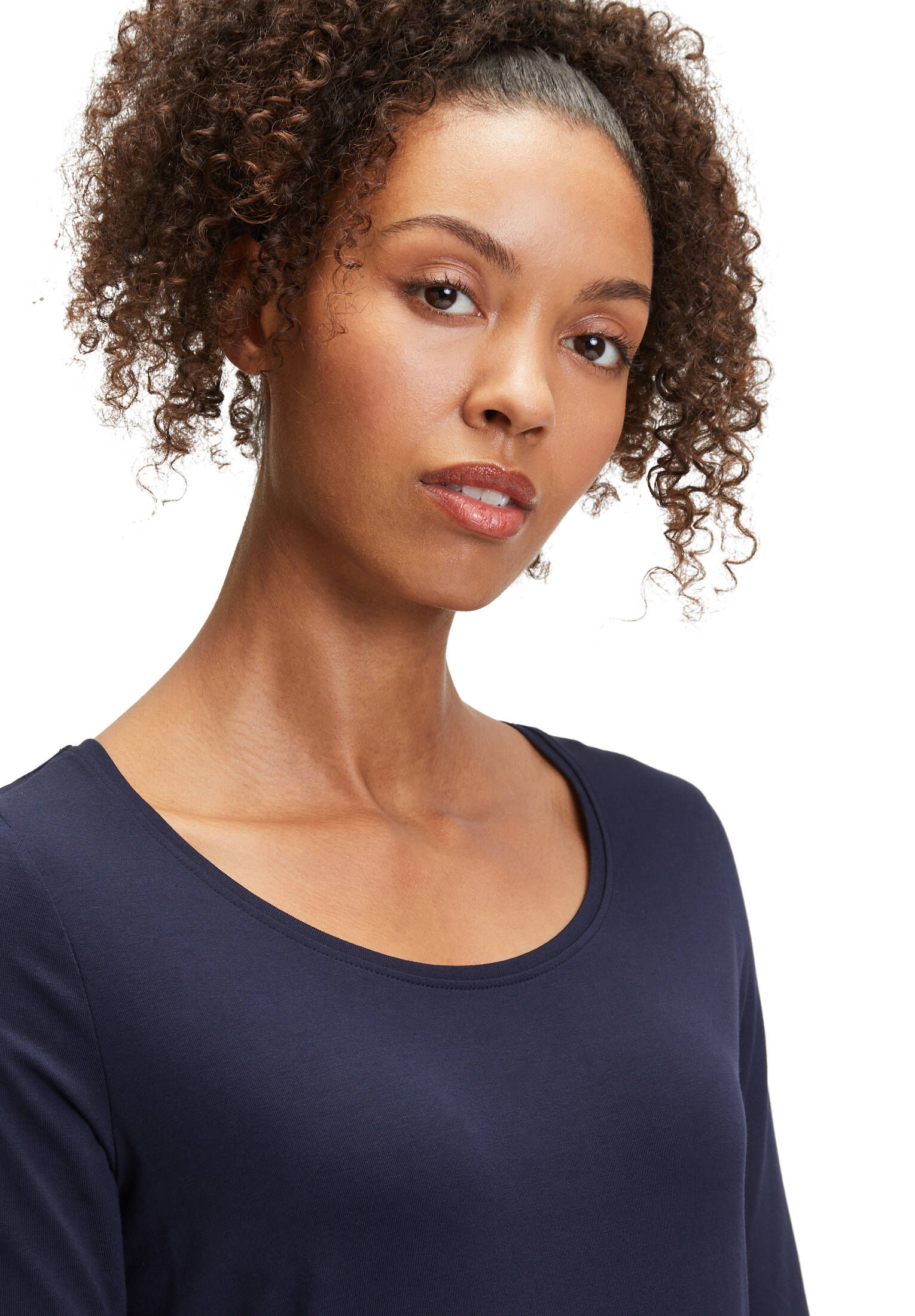 Cartoon| Damen Basic Shirt mit Rundhalsausschnitt