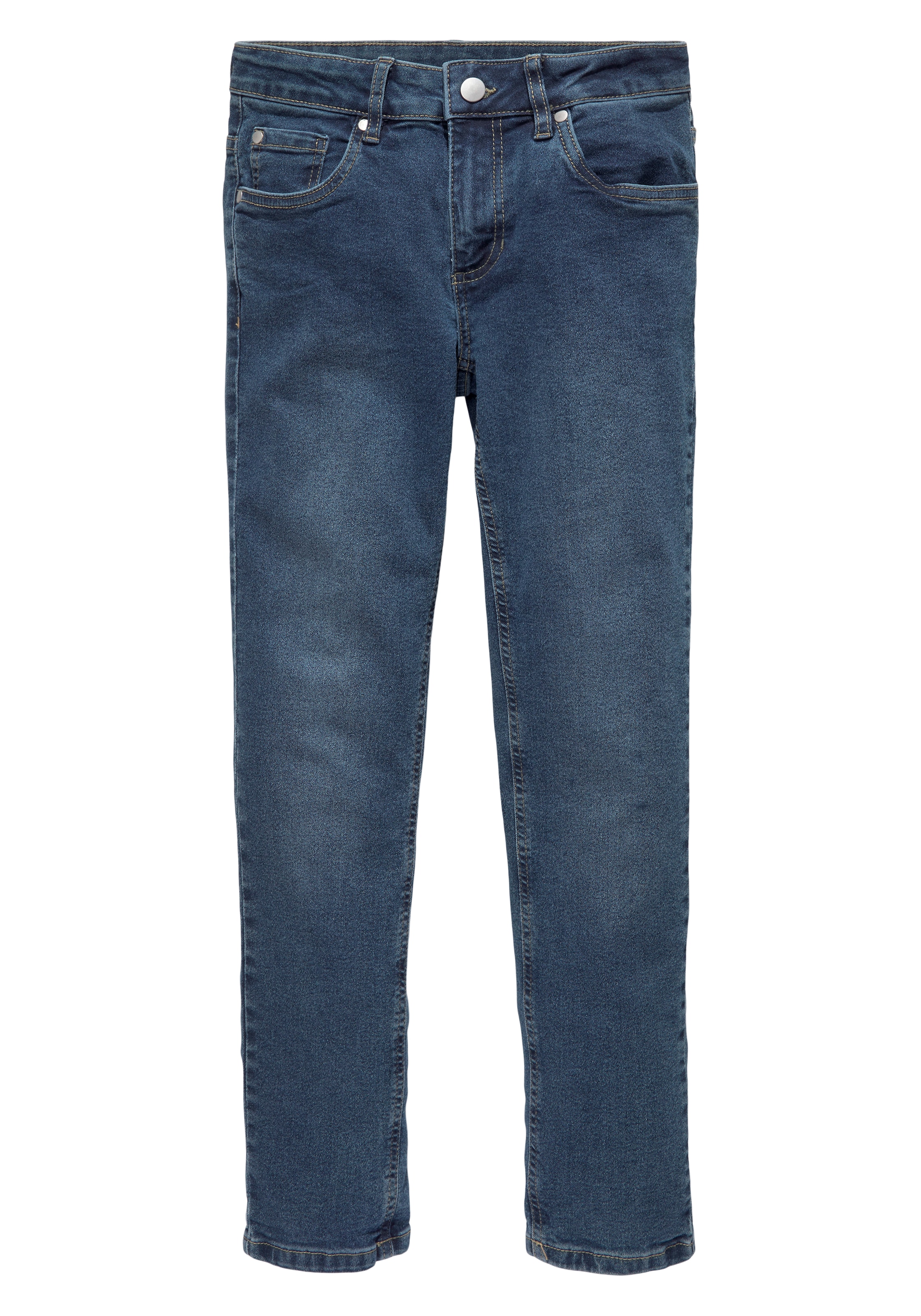 KIDSWORLD Stretch-Jeans », Basic-Jeans für Jungen«, Regular Fit,  schmale Beinform,  mit verstellbarem Gummizug