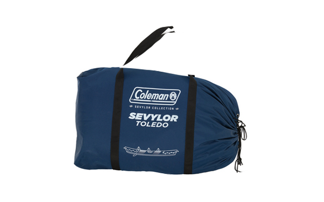 Coleman aufblasbares Kajak Kit Sevylor Toledo 2+1 für 2 Erwachsene und 1 Kind inkl. wasserdichter Tasche und Finne
