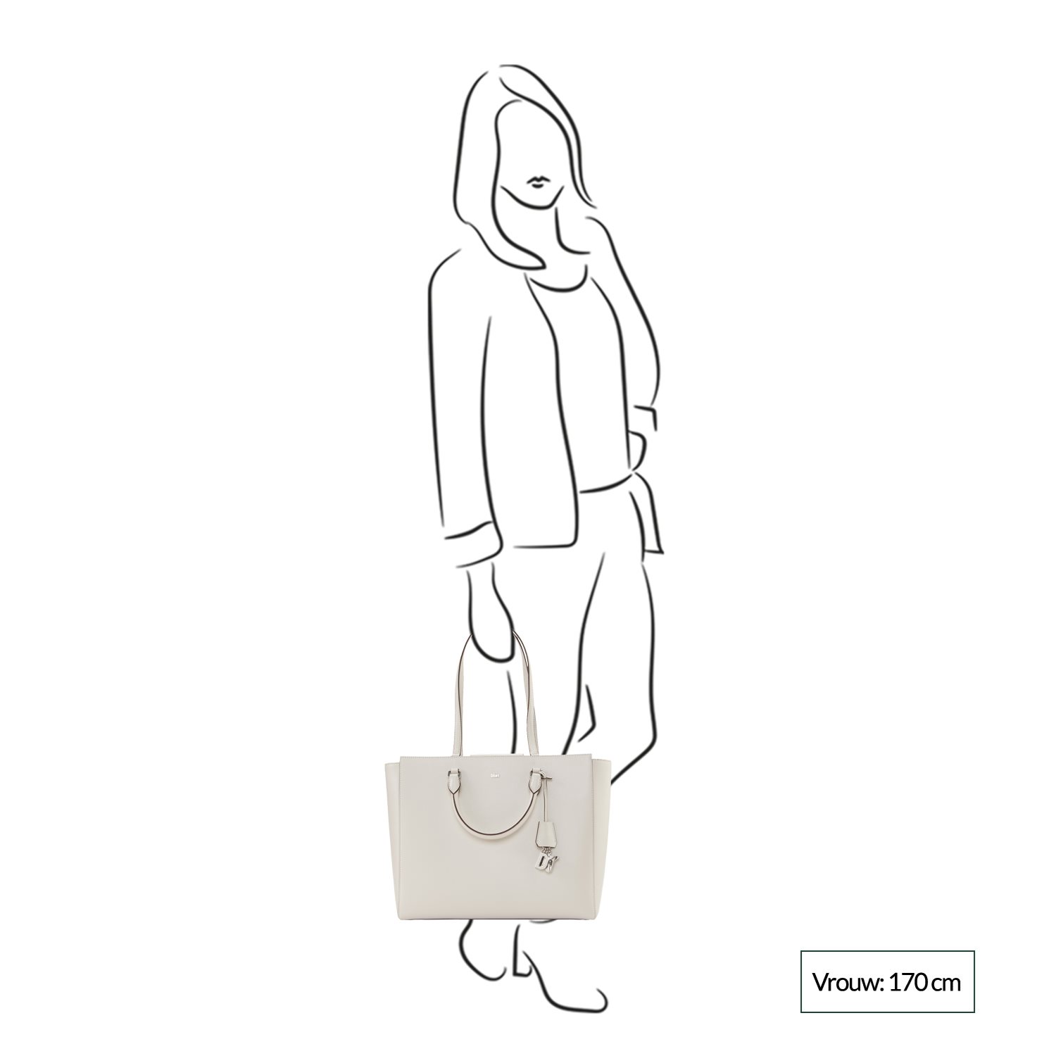 DKNY Paige Book Tote pebble
