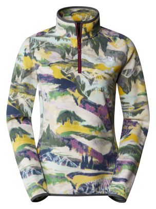Polaire Femme The North Face 100 Glacier Imprimé 1/4 Zip Multicolor