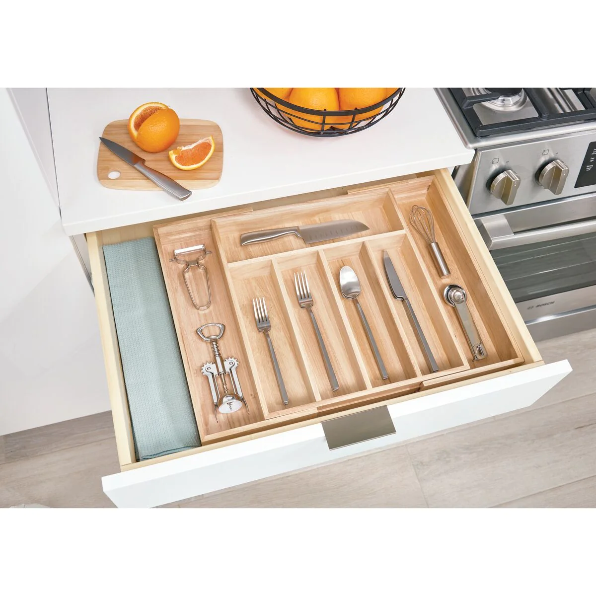 Range Couverts Extensible en Bois CALICOSY