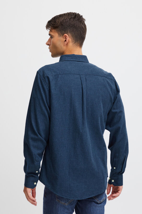 Casual Friday CFANTON LS BD fil a fil shirt Dark navy melange