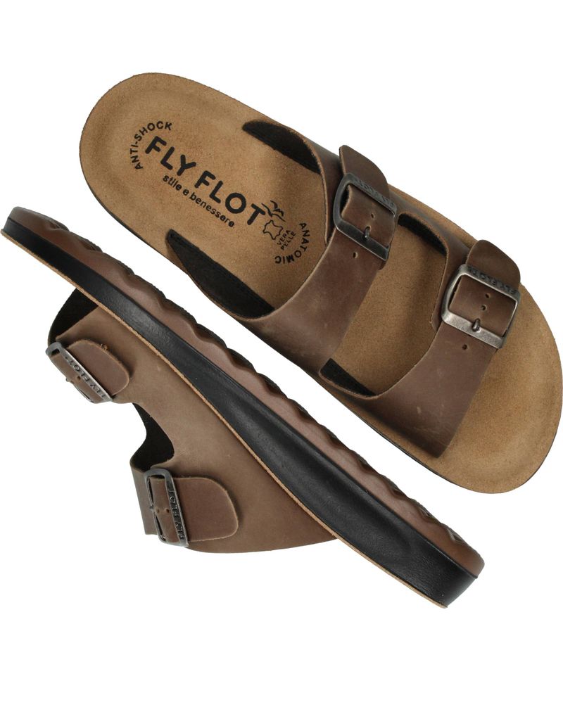 Fly Flot Slippers Taupe Heren
