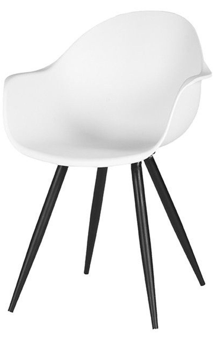 Eetkamerstoel Wit FF-45.000 Luca B58 x D54 x H85 cm