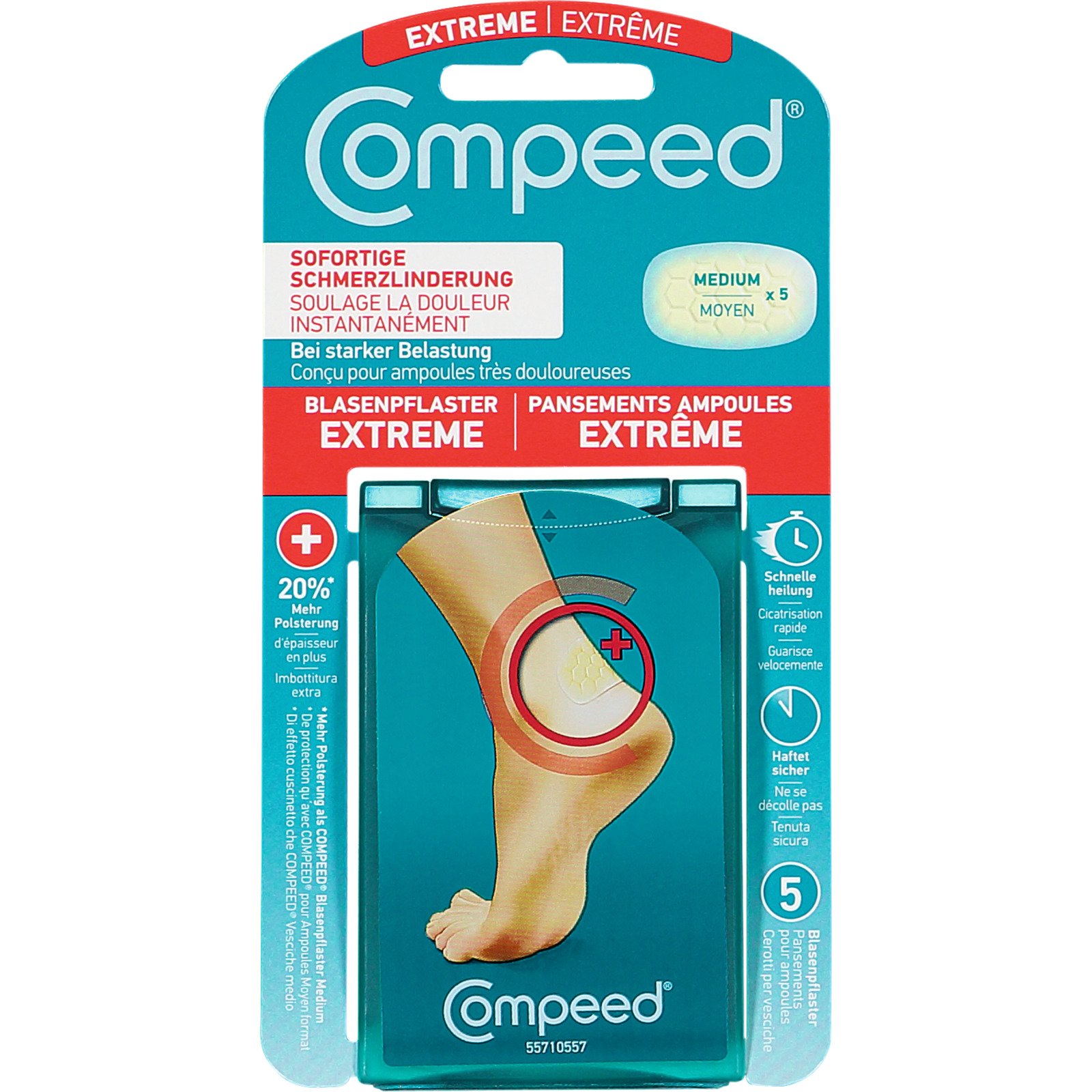 Compeed Blasenpflaster Extreme Ferse 5 Stück