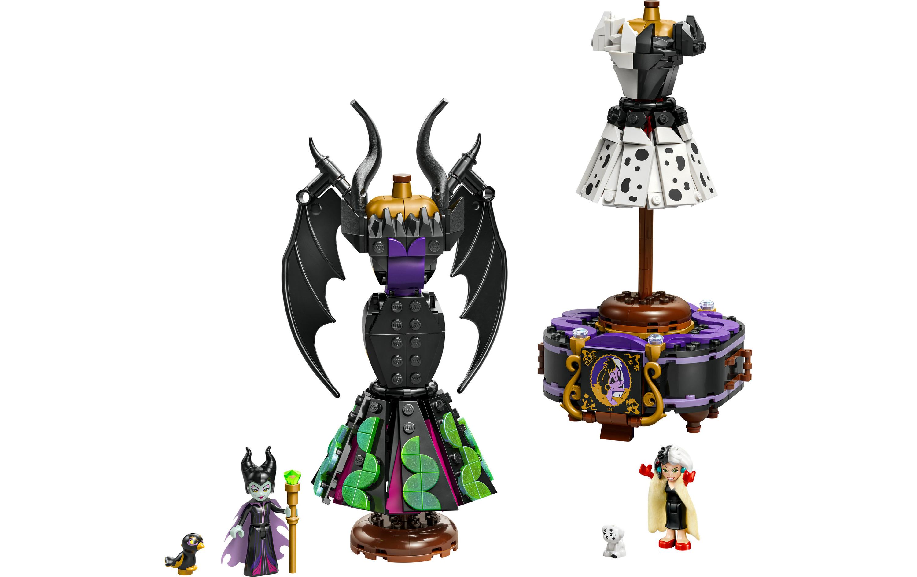 Disney Die Kleider von Malefiz und Cruella De Vil 43262Disney Set zum Bauen, Spielen und Ausstellen