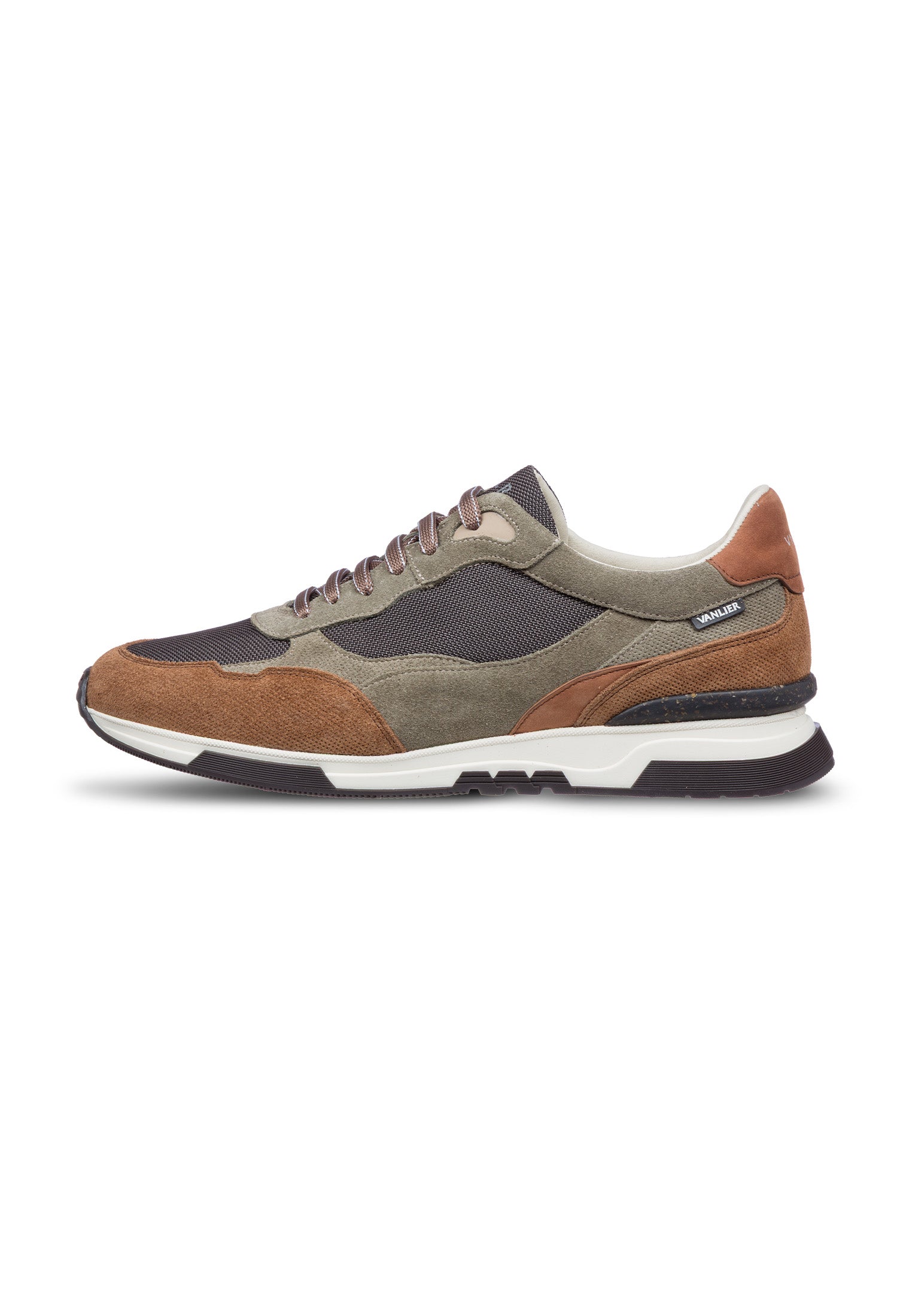 Roest Cognac combi Romeo sneaker