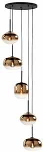 Hanglamp goudkleurig glas Bellini ⌀45  cm
