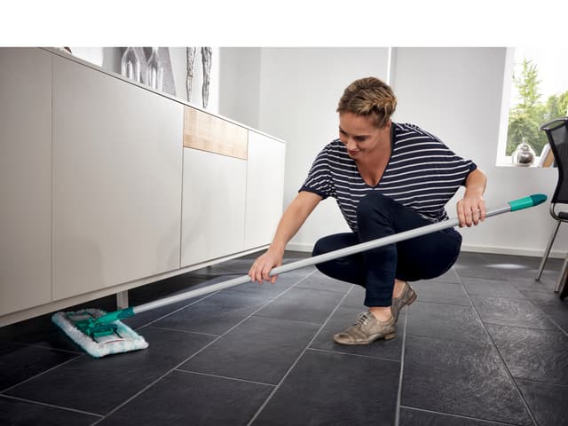 Leifheit Profi XL micro duo Gulvvasker stålskaft Hvid/Grøn