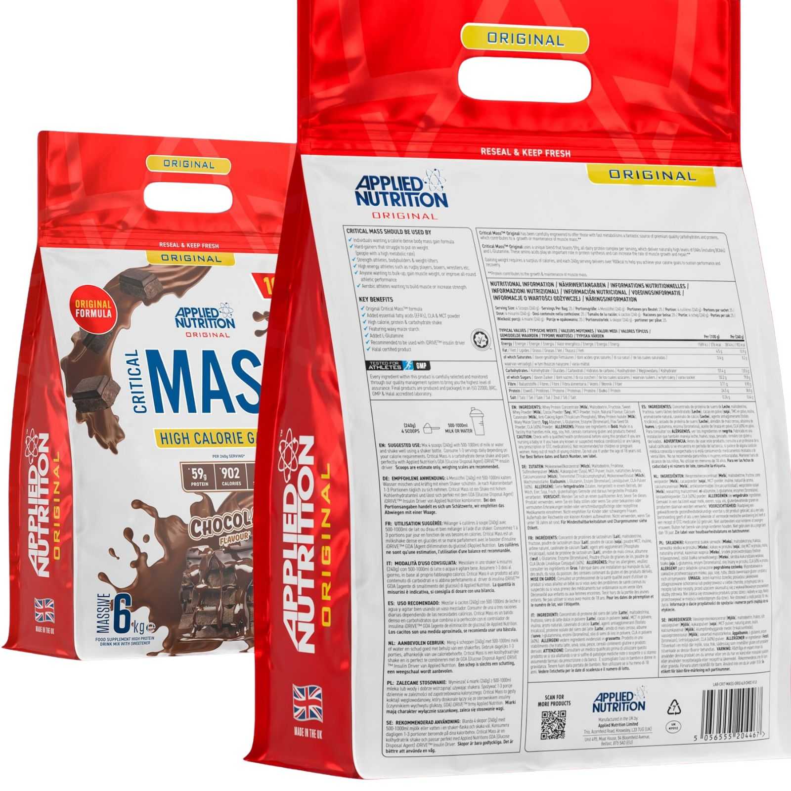 Applied Nutrition Critical Mass Original 6 kg