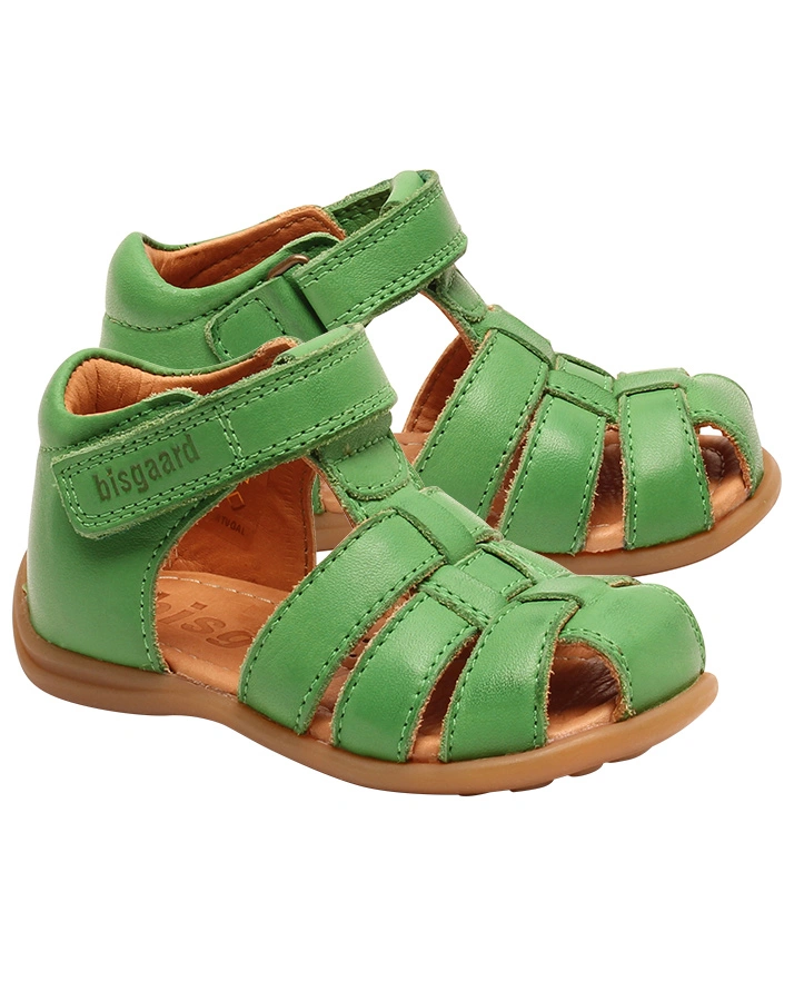 Lauflern-Sandalen CARLY mit Zehenschutz in green