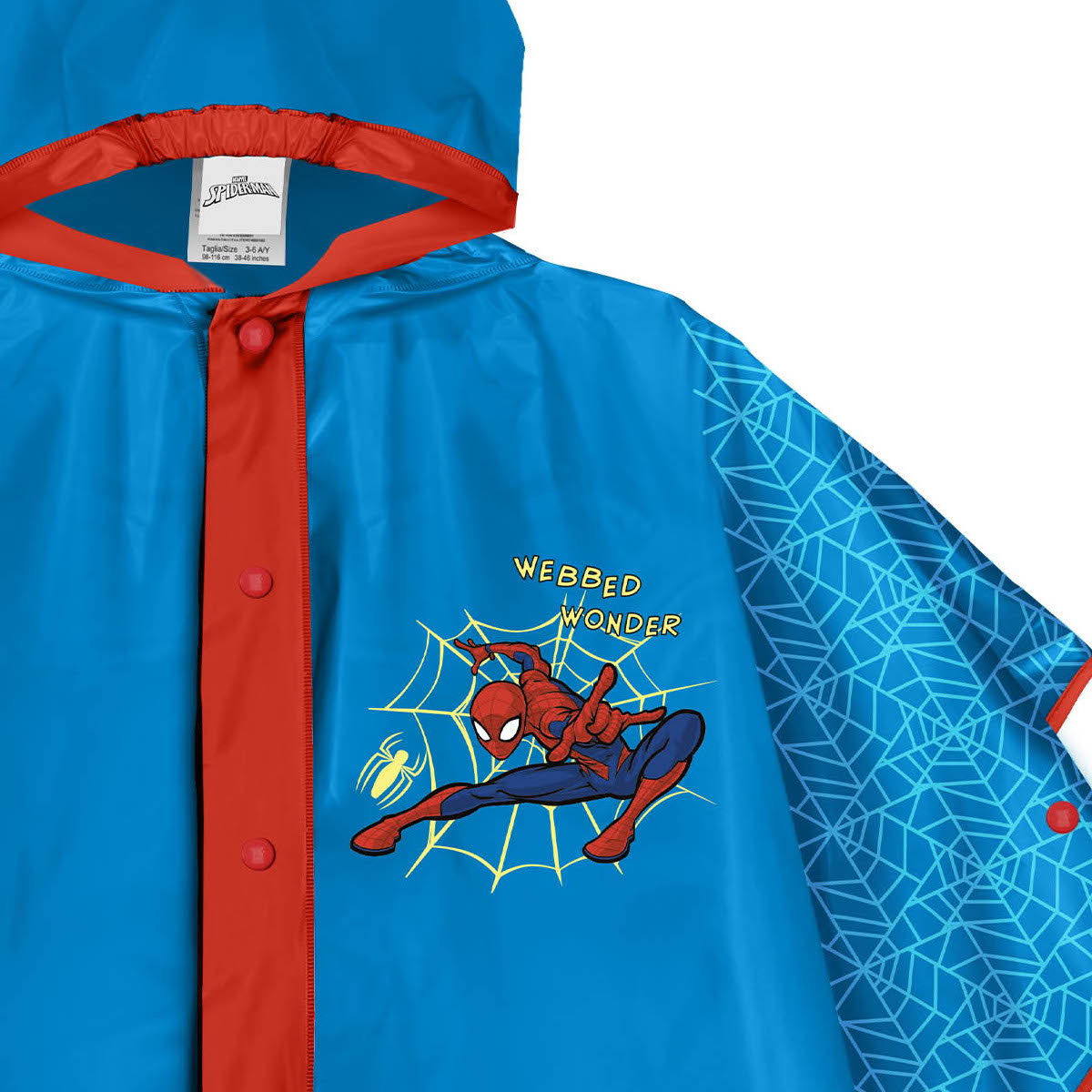 Poncho Chubasquero Homem-Aranha 3-6 Anos