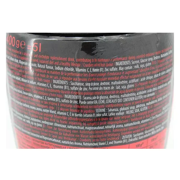 Isostar Hydrate & Perform Bebida Isotônica em Pó Sabor Cranberry e Frutas Vermelhas 400g