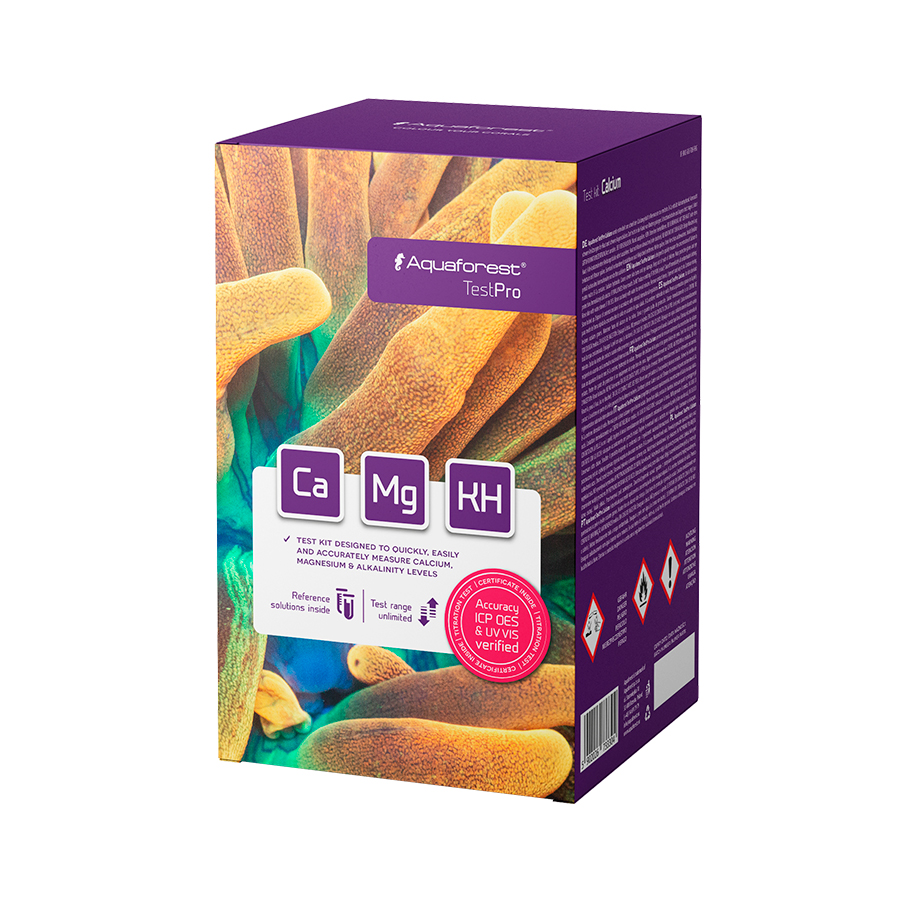 Pacote de teste Aquaforest Pro (Kh, Ca, Mg)