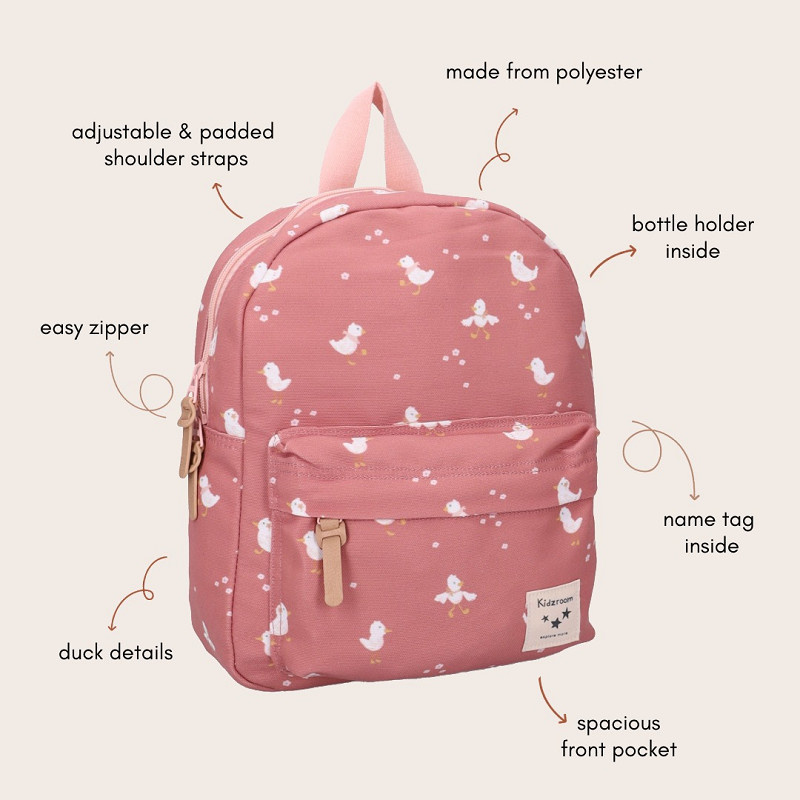 Kidzroom Kidzroom rugzak Little Story Brown