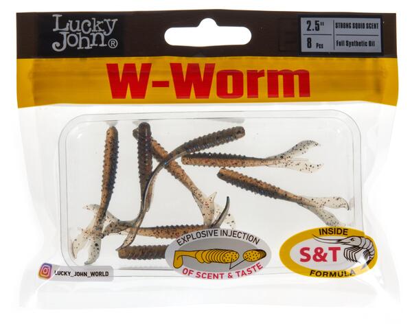 Leurre Lucky John W-Worm 6.4cm (8 Pièces)
