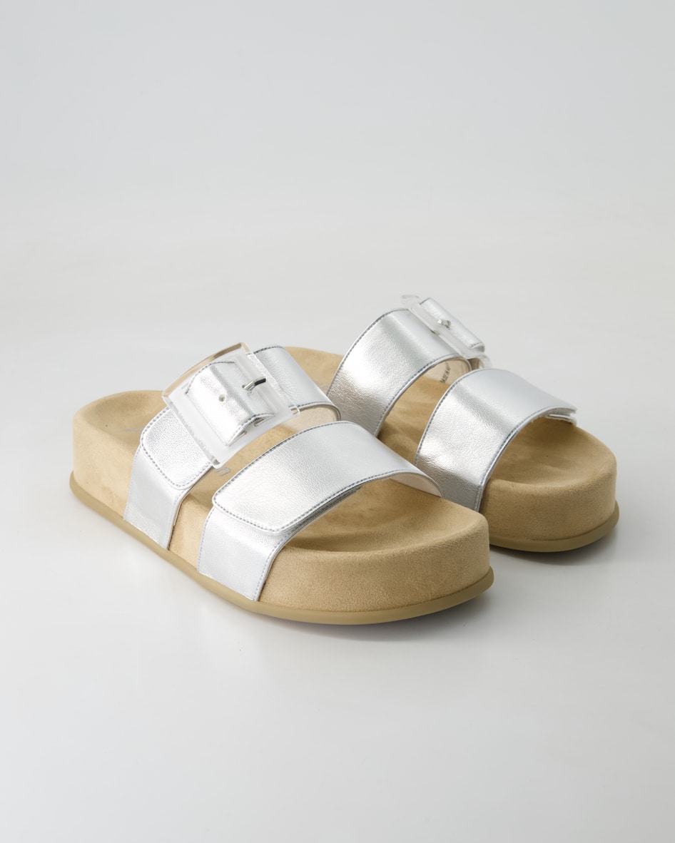 Paul Green 6157 Pantoletten in Silber