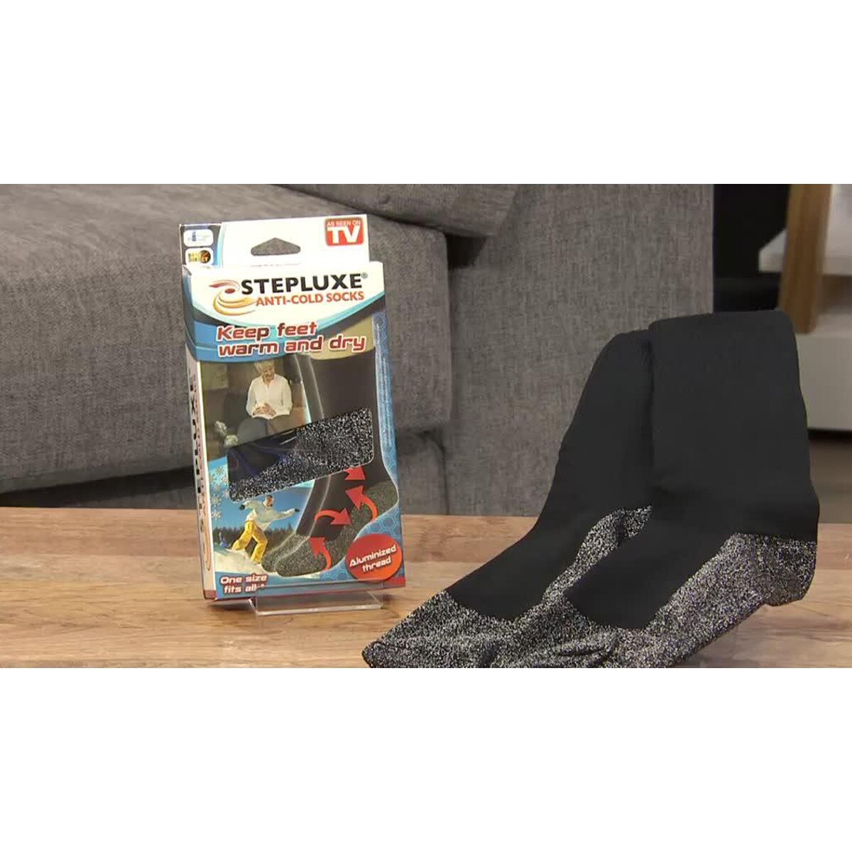 Best Direct® Thermosocken mit Aluminiumfaser - Wintersocken Stepluxe Anti Cold Socks