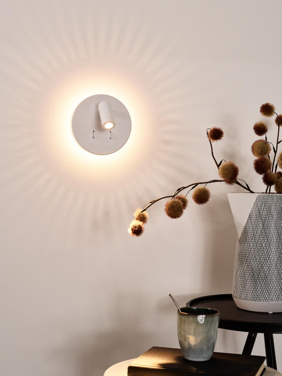 Lucide Bentjer wandlamp LED wit