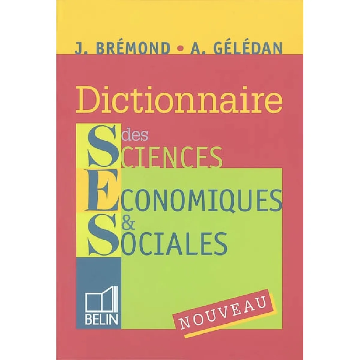 Dictionnaire de sciences économiques et sociales · Occasion