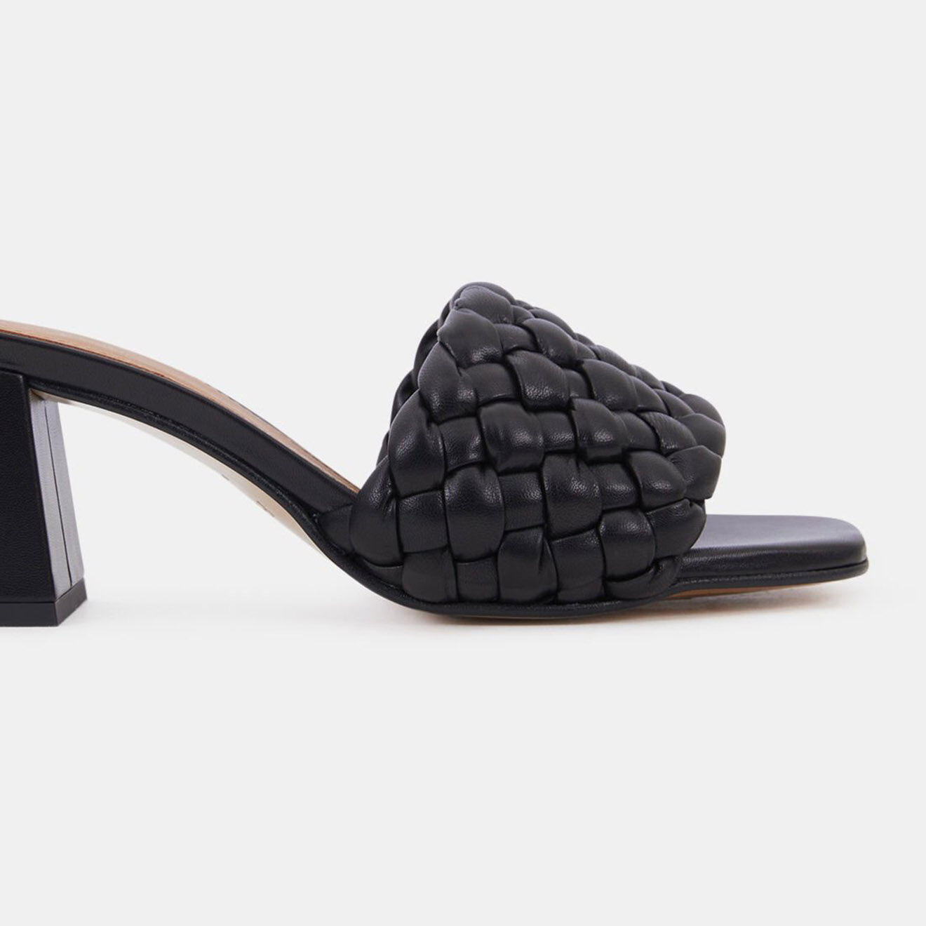 Flattered Mules en Cuir Odessa noires - Talon 5.5 cm