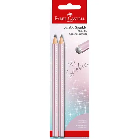 Faber-Castell Bleistiftset Jumbo Sparkle Cosmic Colour, 1 Set, 3-fach sortiert