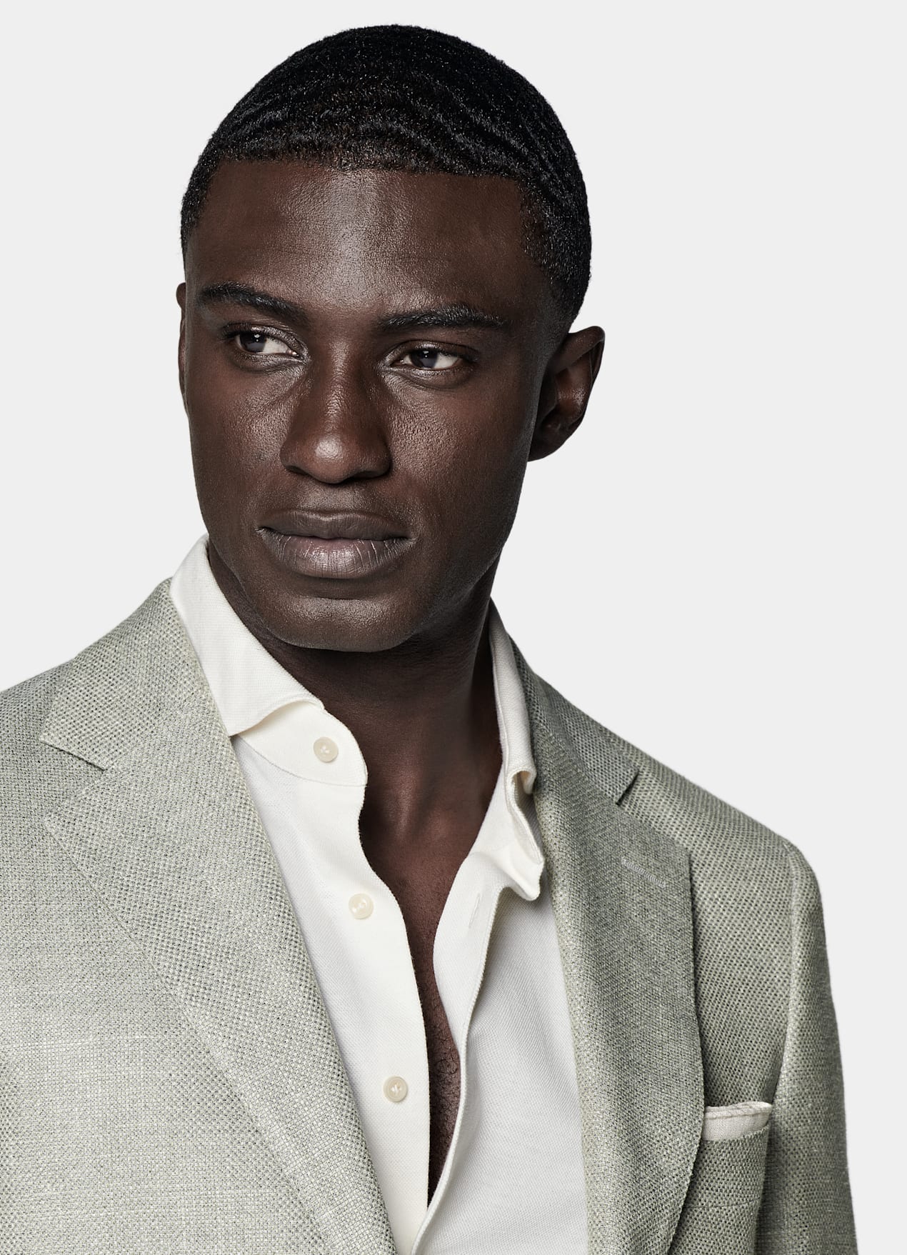 Blazer Havana coupe Tailored vert clair