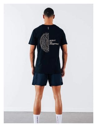 Maillot manches courtes Running Circle Iconic Manifesto Noir