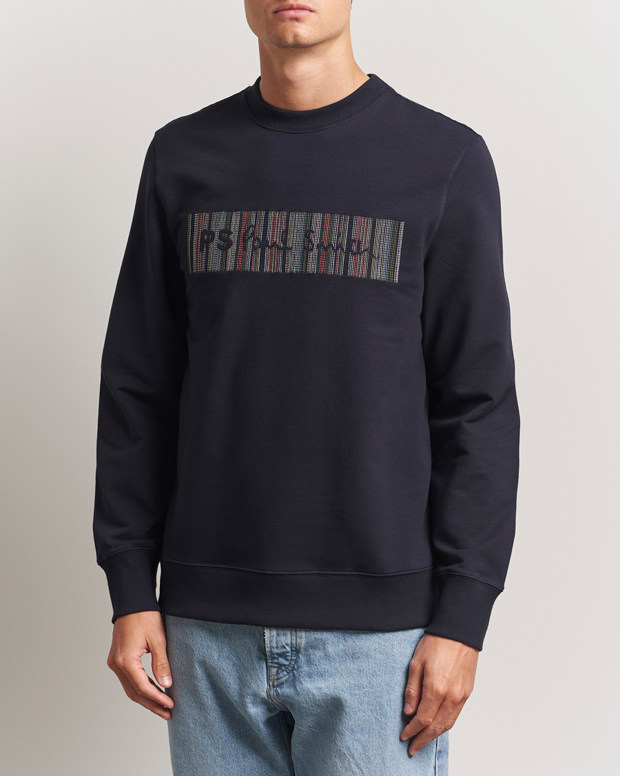 PS Paul Smith Striped Crew Neck Sweatshirt Navy