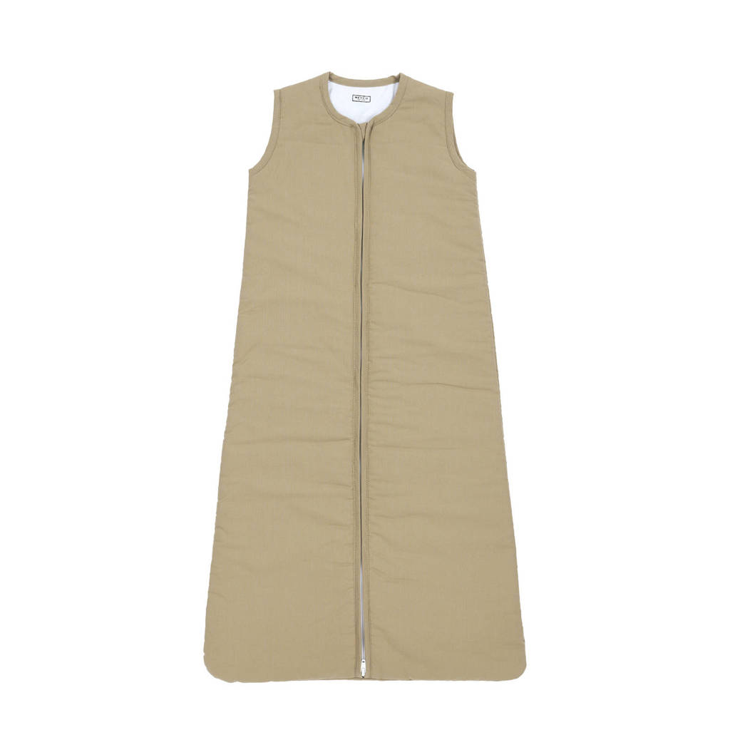 gevoerde baby slaapzak uni taupe