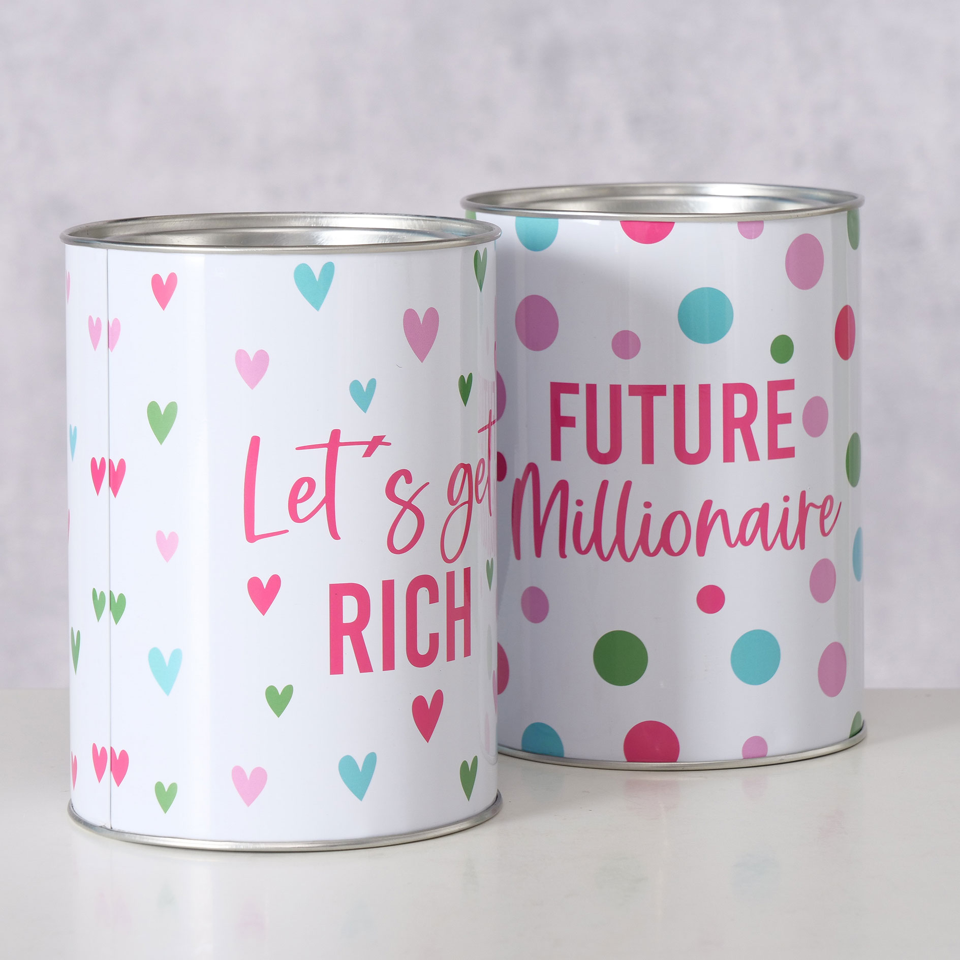 Spardose MILLIONAIRE - sortiert - 14 cm hoch