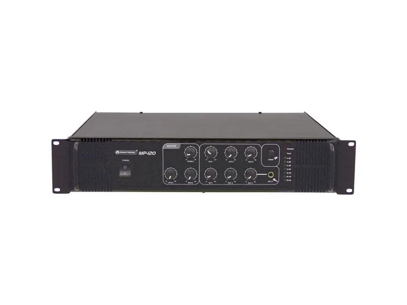 Omnitronic 80709620, 120 W, A/B, 0,5%, 85 dB, 120 W, 80 - 14000 Hz