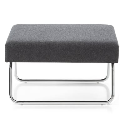 Hocker zu Sessel Lounge Chair Hirche, Verchromt