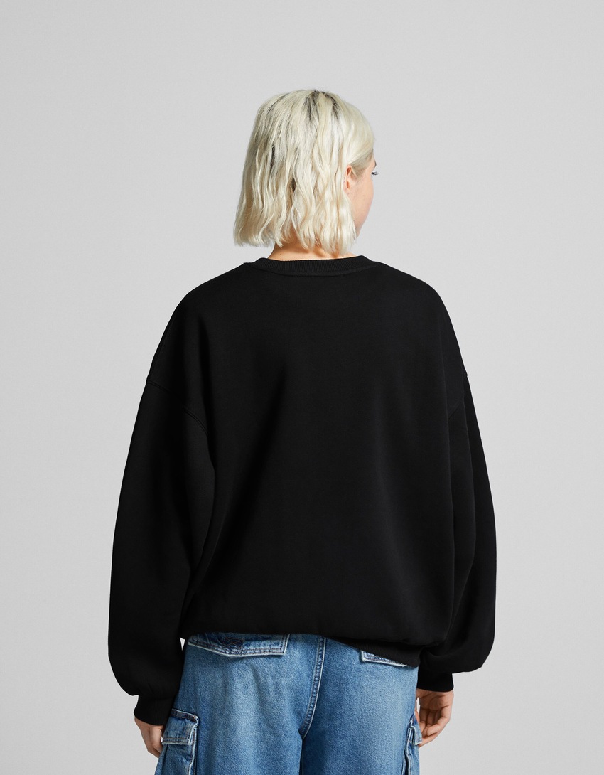 Moletom estampado oversized