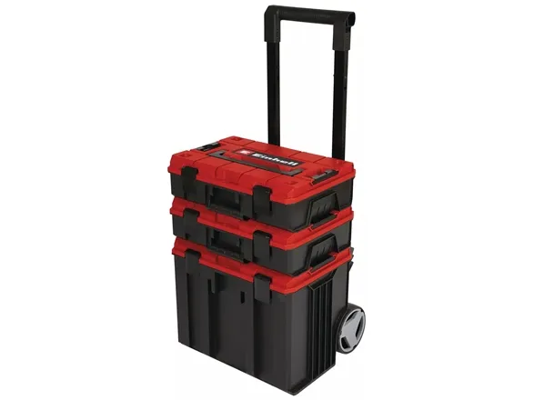 Einhell E-Case Tower, Sort, Rød, Polypropylen (PP), Varmeresistent, Splash resistant, 415 x 273 x 320 mm, 1,01 kg, 450 mm