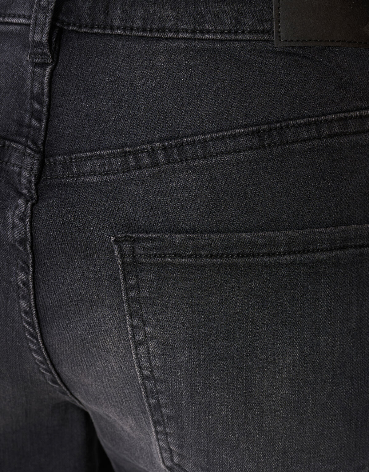 Straight Fit Jeans Donkergrijs