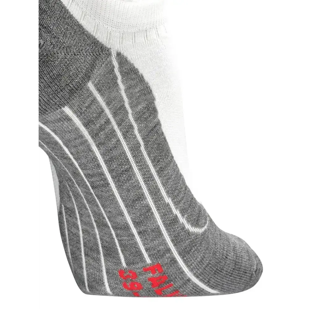 Falke RU4 Endurance Invisible Hardloopsokken Wit/Grijs Dames