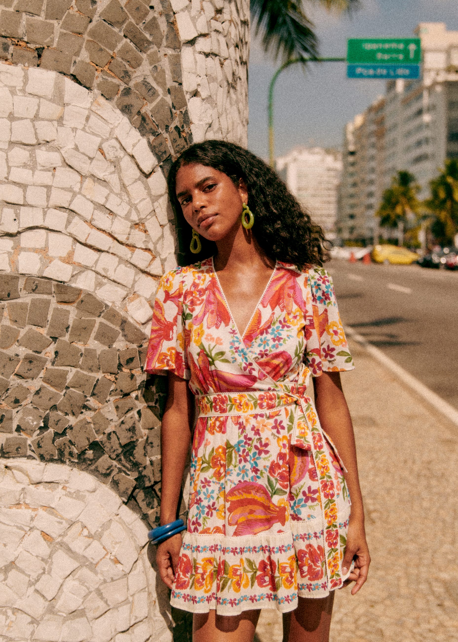 Robe Kalhila - Sézane x FARM Rio - Banana riscada - E-SHOP/ROBES 5905189