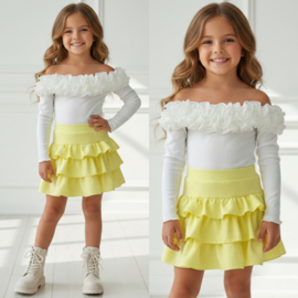 Diva Ruffle Skort - geel