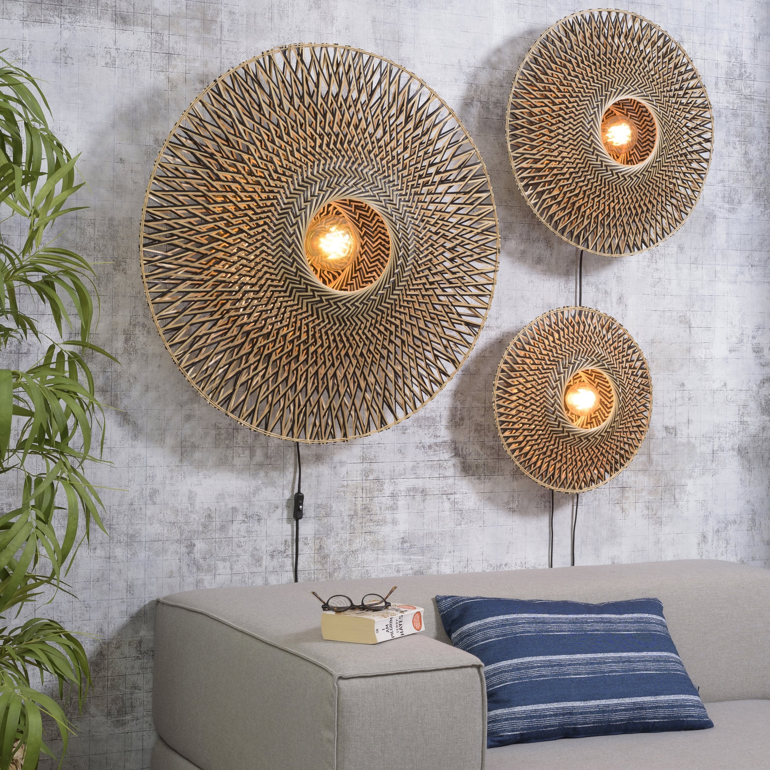 GOOD&MOJO Bali Wandlamp S - Ã 44 cm
