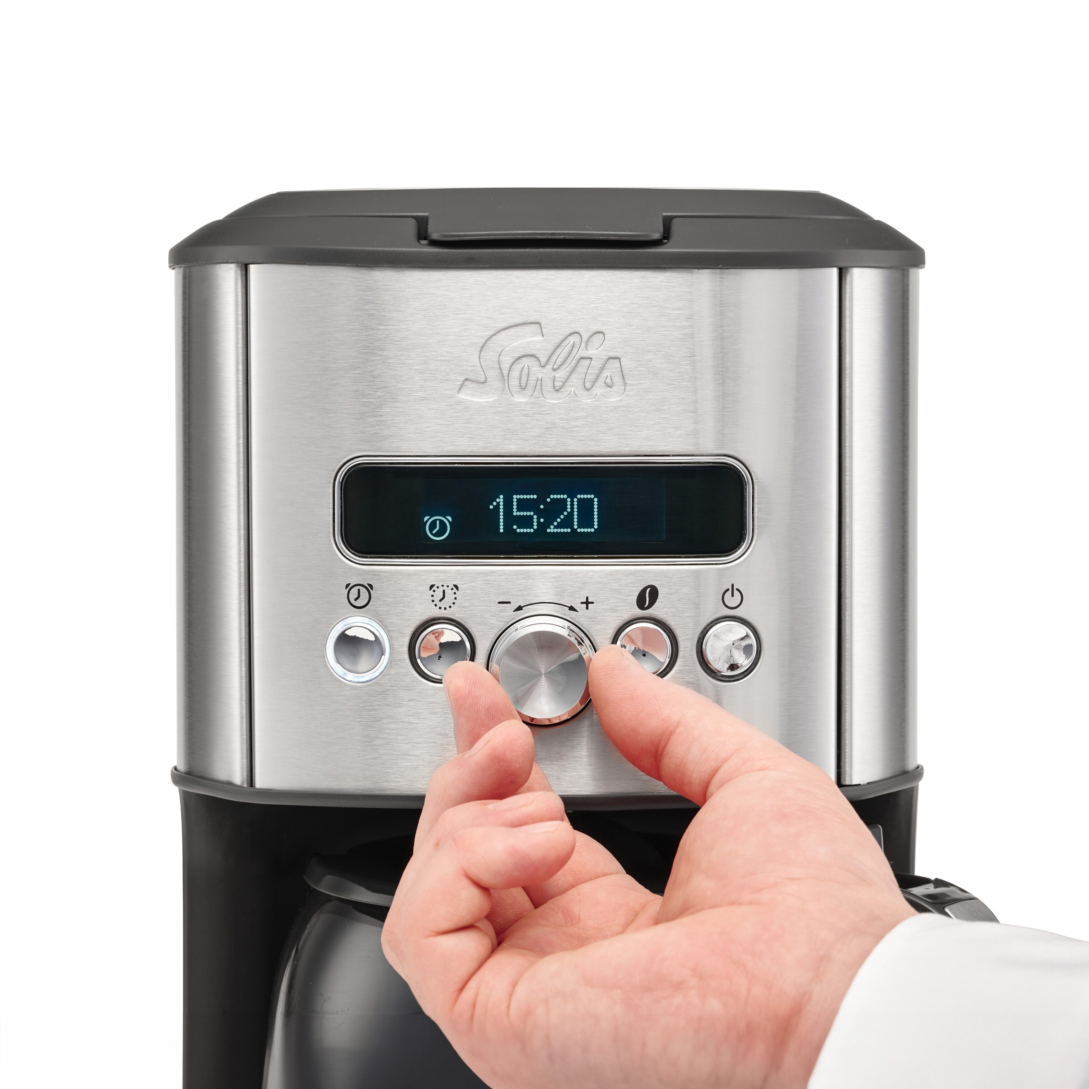 Solis Filterkaffeemaschine 1,8 Liter, für 12-18 Tassen, Timer