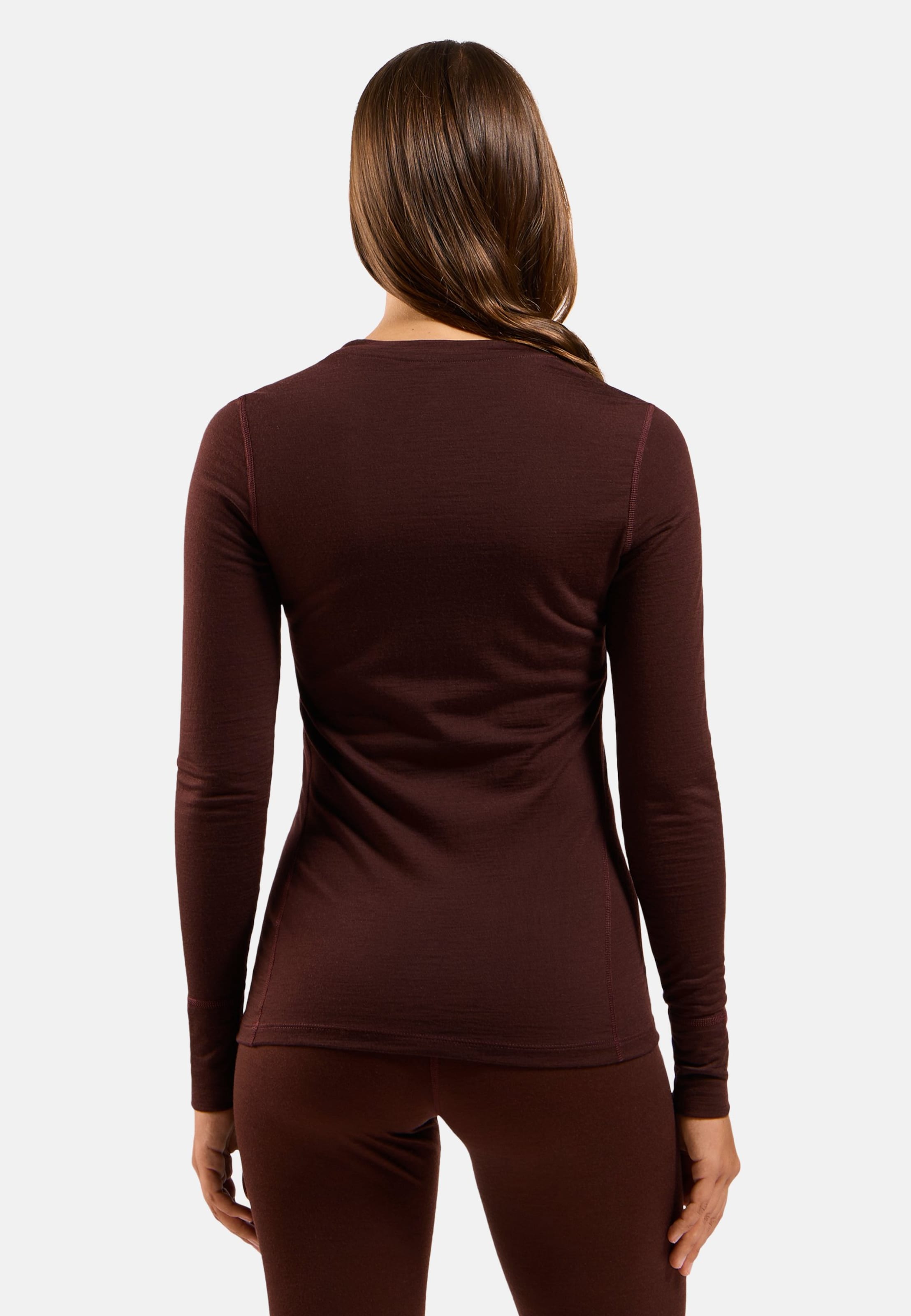 Natural Merino 200 Base Layer Langarmshirt in fudge