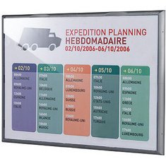 Cadre mural Info Display, A3, couleur: gris alu