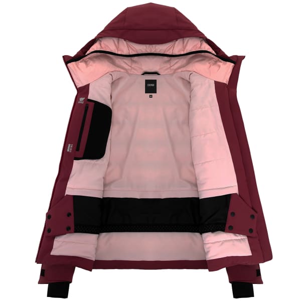 Veste de ski COLMAR 2XC DUALITY LADIES SKI DOWN JACKET GARNET-PALE ROSE