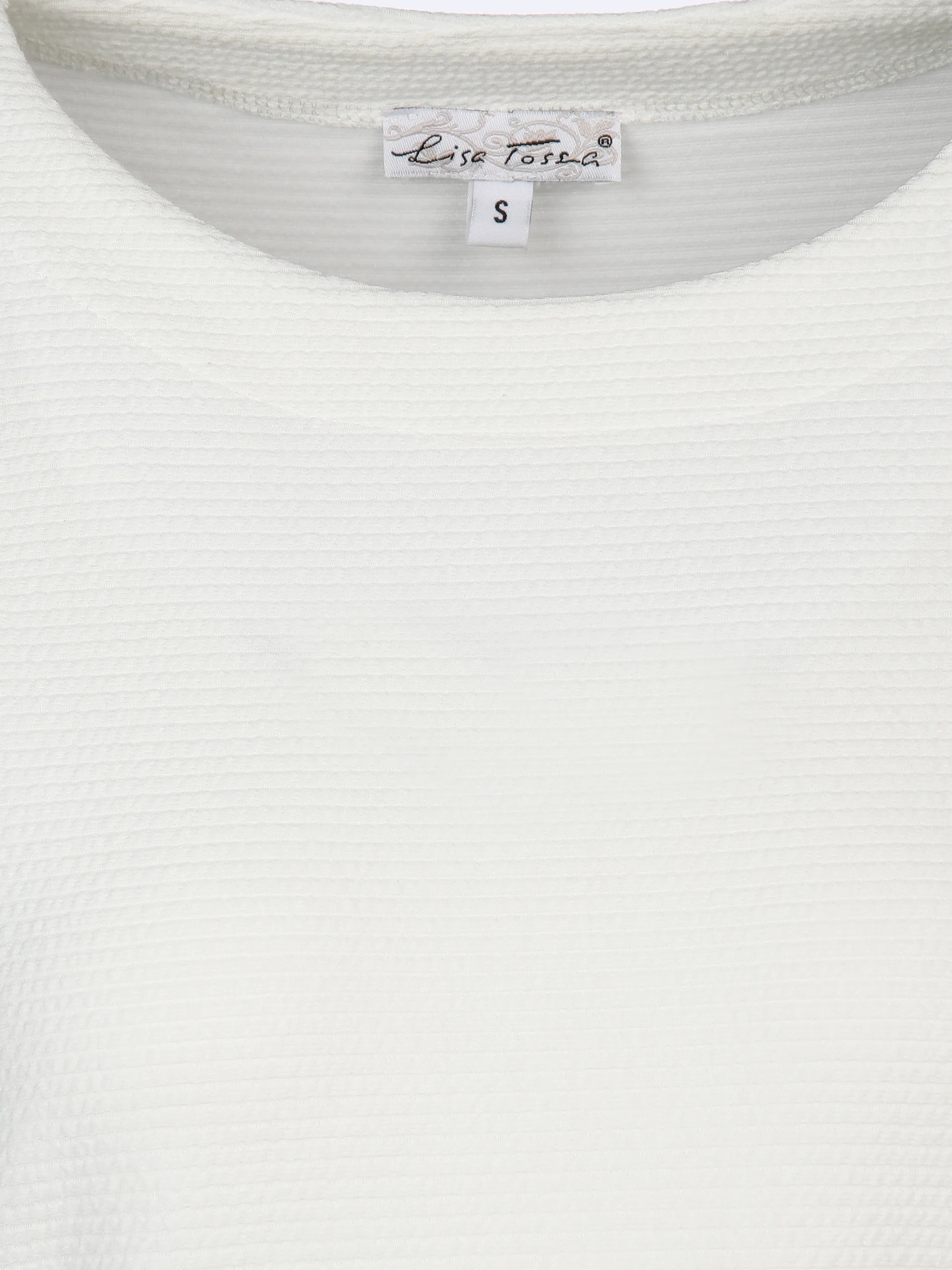 Damen Jaquard Shirt mit Ripp-Struktur